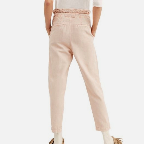 New Free People Margate pants pleated high rise trouser medium - Picture 3 of 13